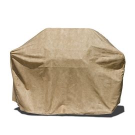 Budge P8005SF1 All-Seasons BBQ Grill Cover with Shelves, 65 x 22 x 42-Inch, Tan