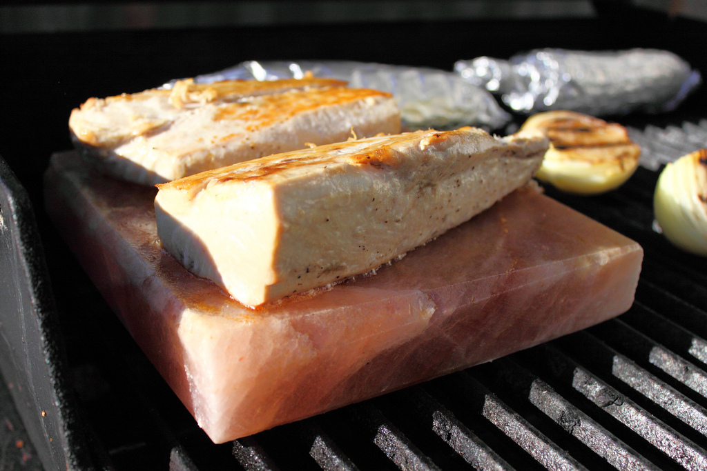 Grilling with Himalayan Salt Block